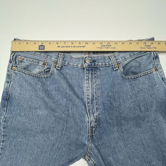 Levi's 550 Straight Leg Denim Jeans Light Wash Mens Size 40x30 - Picture 6 of 14